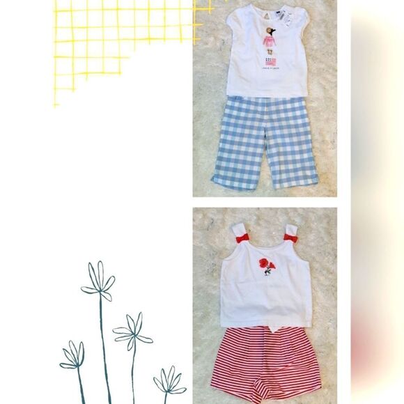 JANIE AND JACK 4-PIECE PATRIOTIC OUTFIT, SIZE 12-18 MONTHS - Picture 1 of 16
